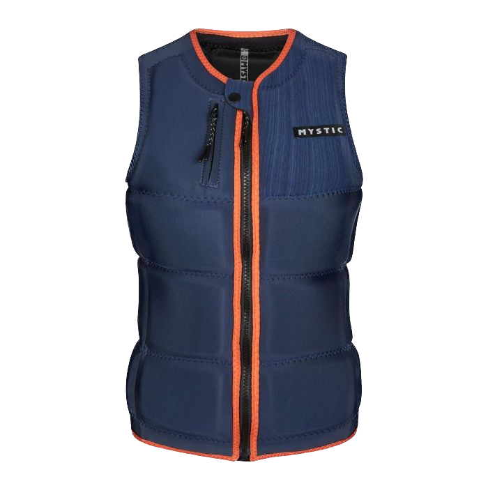 Mystic Damen Wakeboard Weste Dazzled - Front Zip Impact Vest Night Blue CE-geprüft