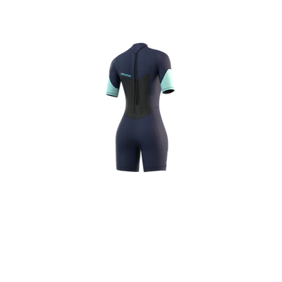 Mystic - Womens Brand 3/2mm Shorty Back Zip - Night Blue - 2024