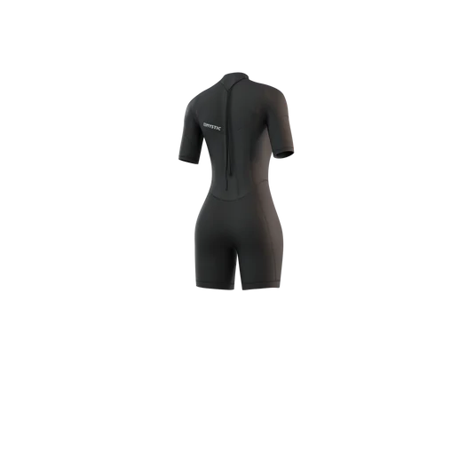 Mystic - Womens Brand 3/2mm Shorty Back Zip - Black - 2024