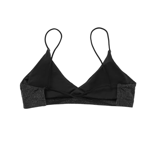 Mystic | Bruna Bikini Top | Black / Glitter | 2023 | Buy Wake UK 1
