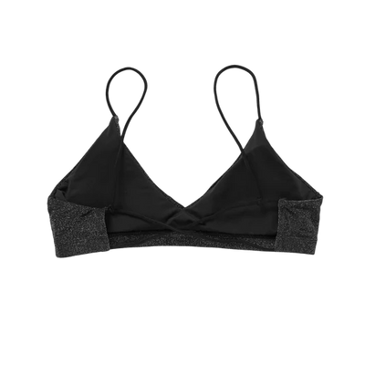 Mystic | Bruna Bikini Top | Black / Glitter | 2023 | Buy Wake UK 1