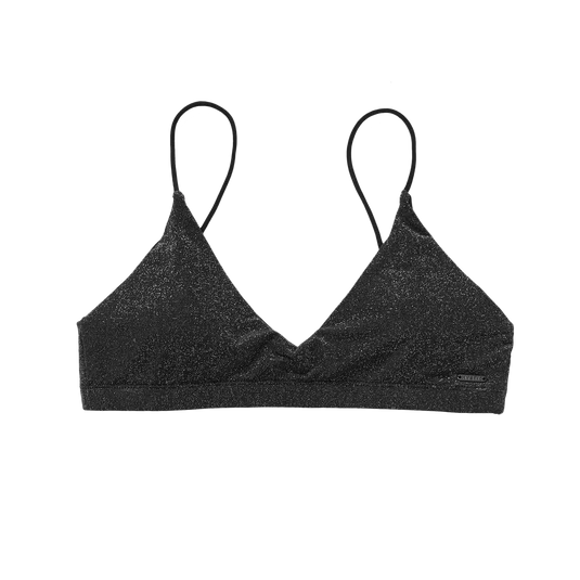 Mystic | Bruna Bikini Top | Black / Glitter | 2023 | Buy Wake UK