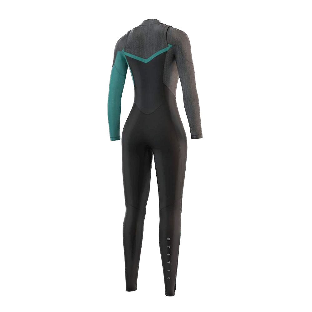 Mystic | Diva Fullsuit 3/2 FZ | Black/Mint | 2021 | Buy Wake UK Wetsuits 1