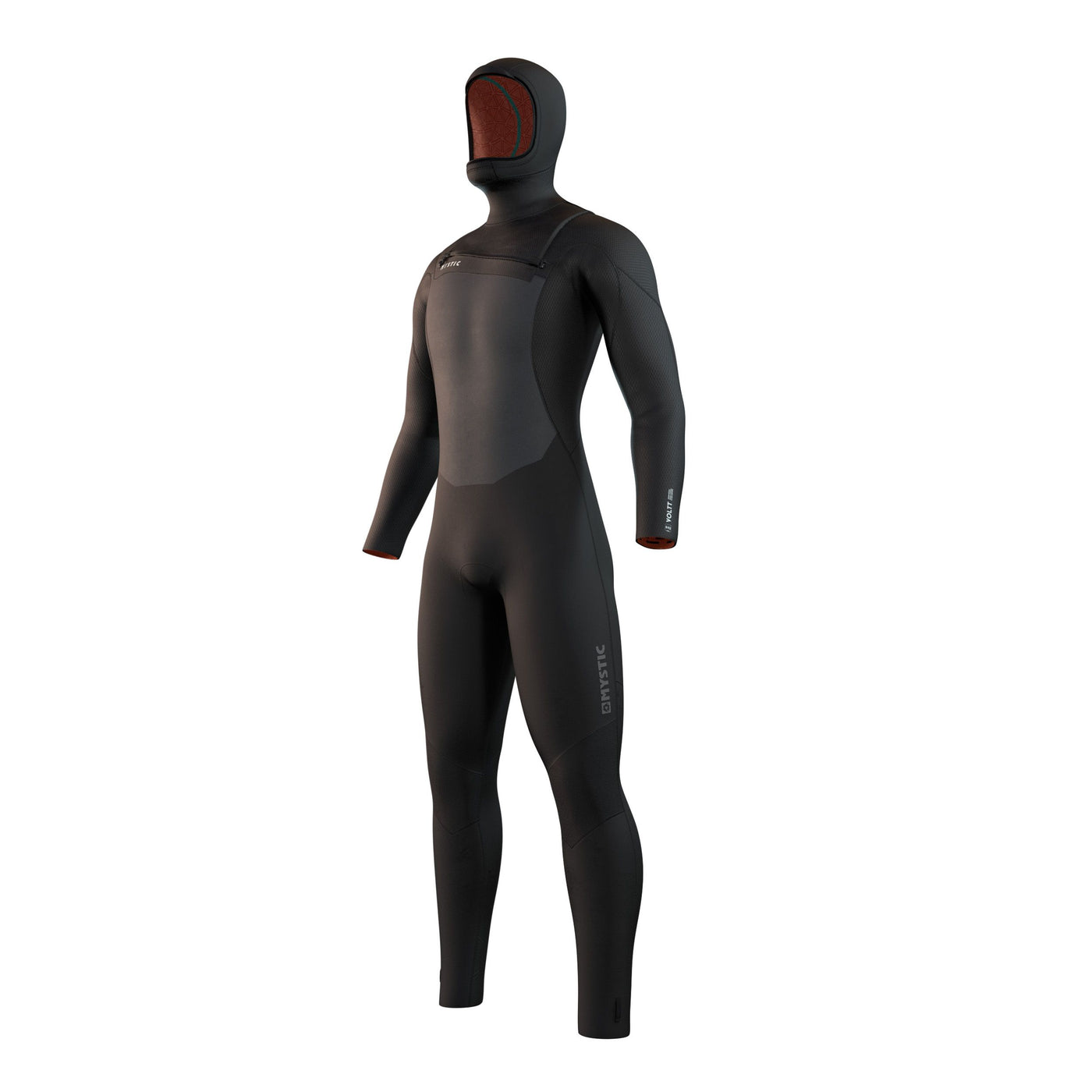 25 - Mystic Voltt Hooded Fullsuit 6/4/3mm Fzip - Black - L - Ex Display