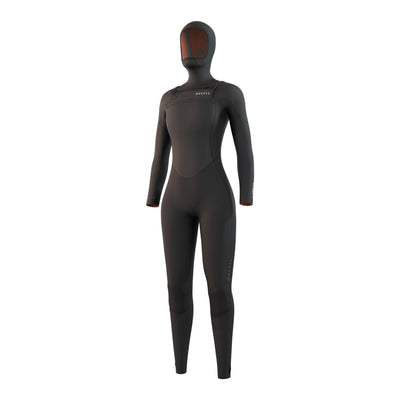 25 - Mystic Gem Hooded Fullsuit 6/4/3mm DFzip Women - Black -M - Ex Display