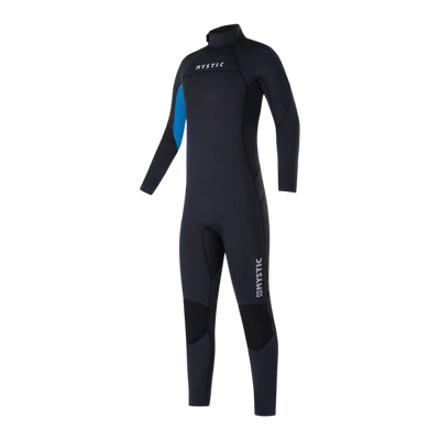 Mystic - Star 3/2mm Fullsuit Back Zip Kids - Black/Blue - 2025
