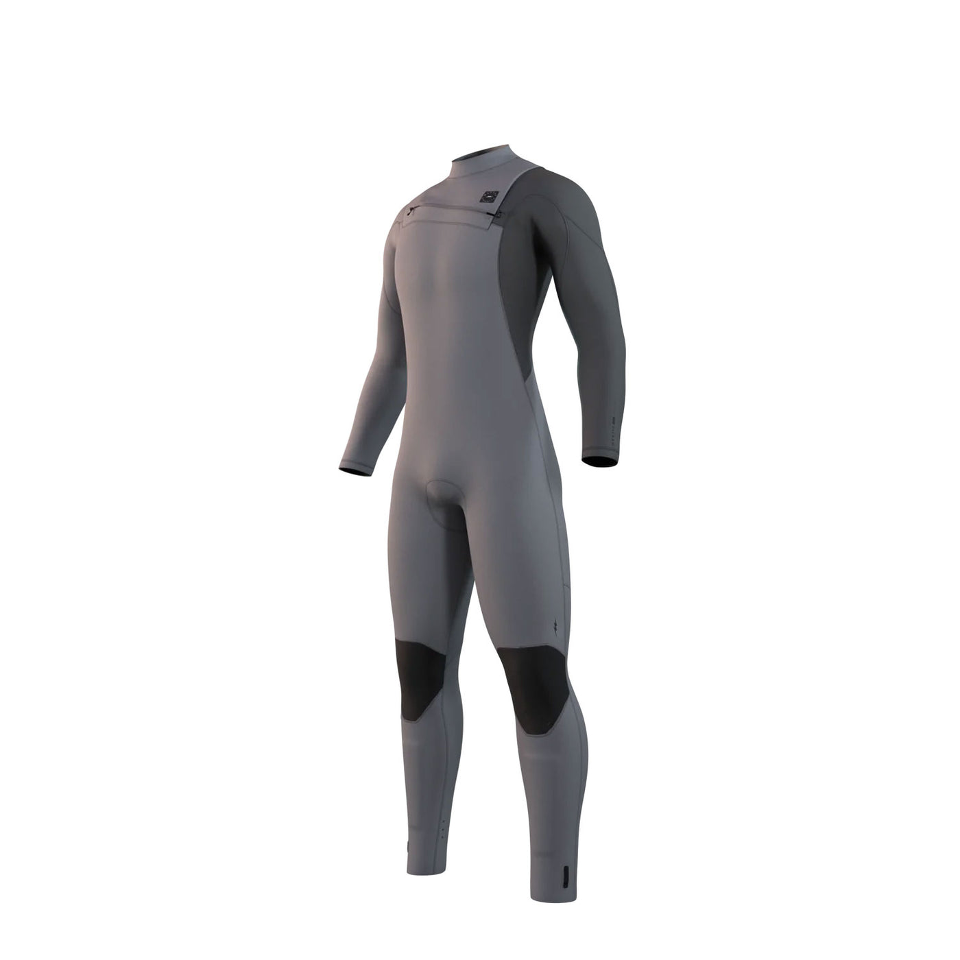 23 - Mystic - Marshall Fullsuit 3/2mm Fzip - Light Grey - L - Ex Display