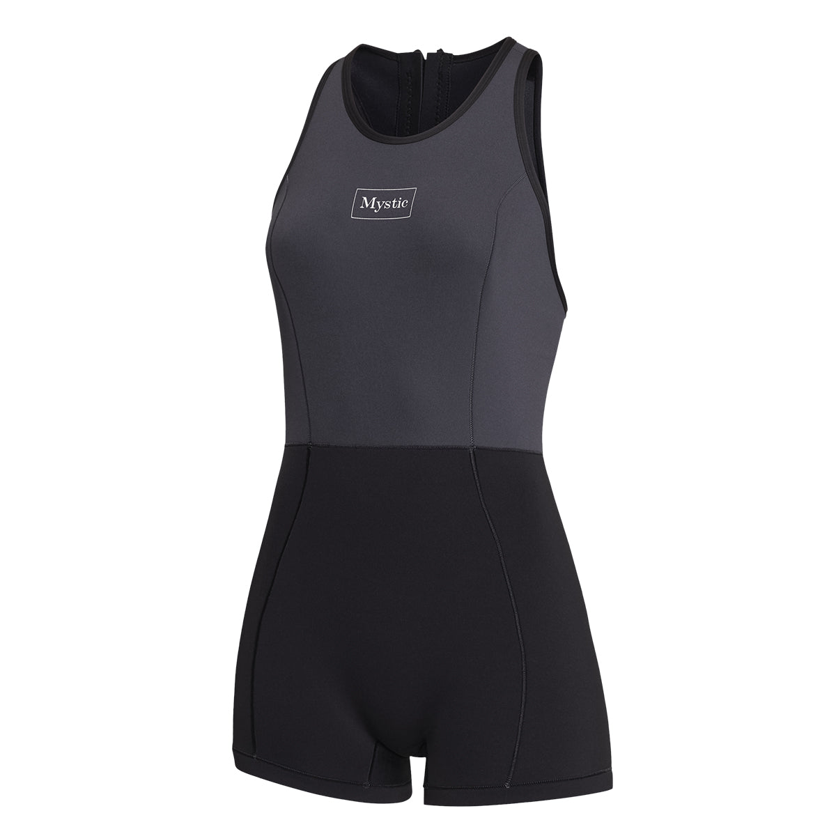23 - Mystic - Lunar Short John 2/2mm Bzip Women - Dark Olive - M - Ex Display