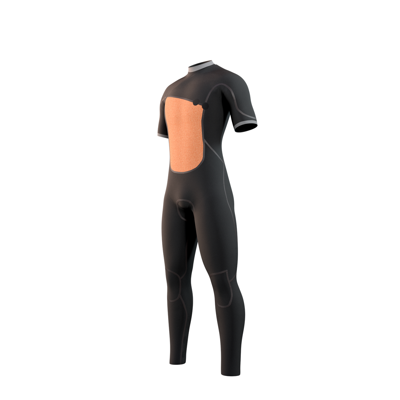Mystic - The One Shortarm 3/2mm Zipfree - Black - 2024