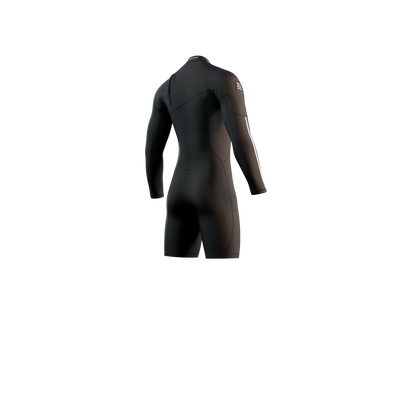 Mystic - The One Longarm Shorty 3/2mm Zipfree - Black - 2024