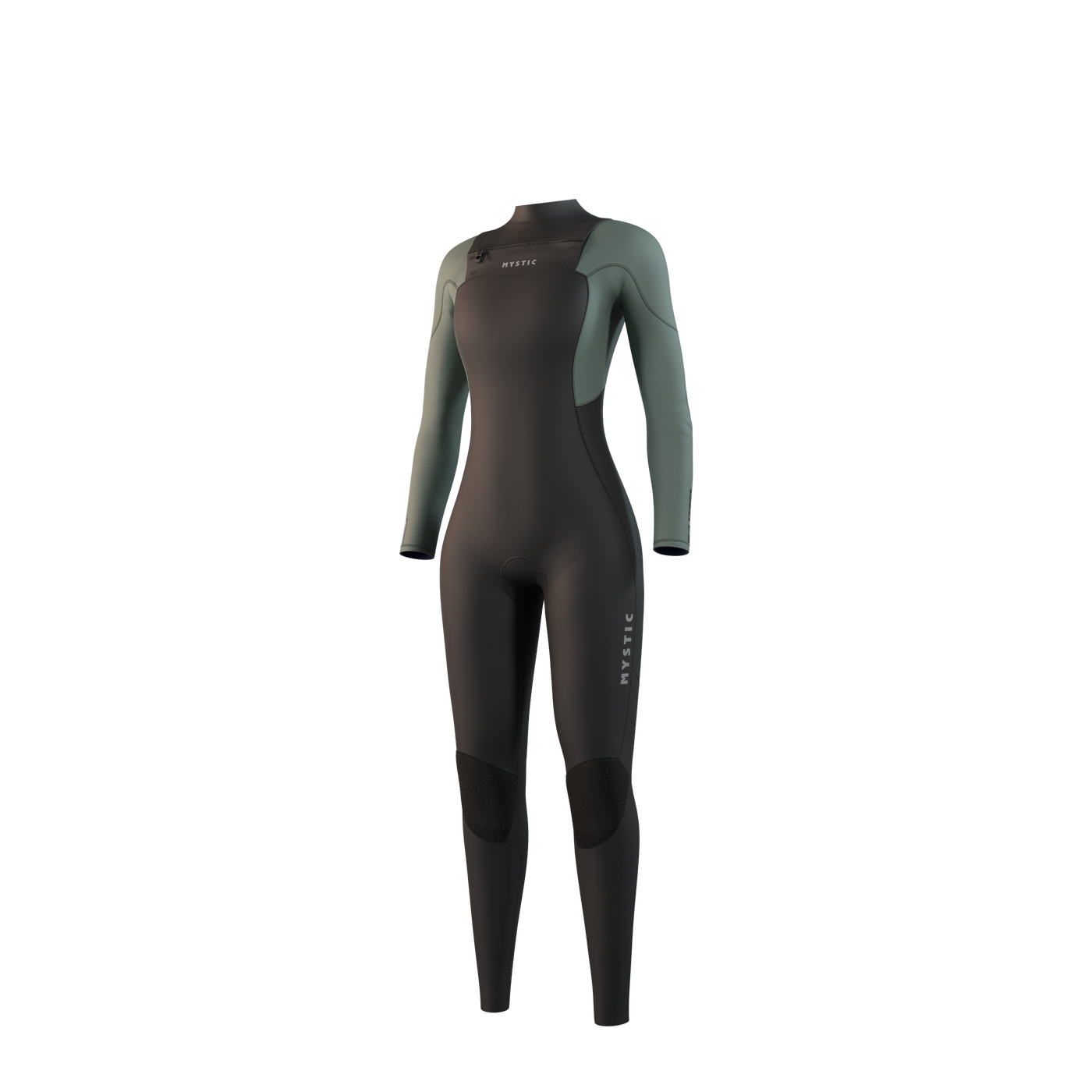 25 - Mystic Star Fullsuit 5/3mm DFzip Women - Dark Olive -M - Ex Display
