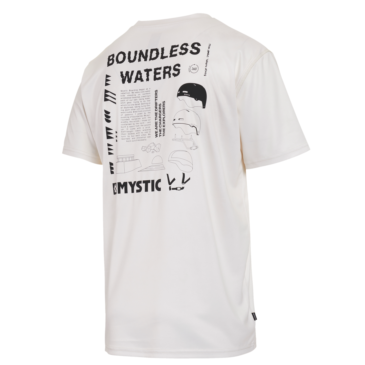 Mystic - Tactic S/S Loosefit Quickdry - Off White - 2024