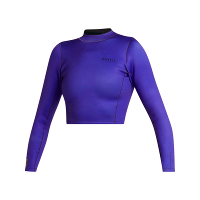 Mystic - Lunar L/S Crop Top Neoprene 2mm Women - Purple - 2024