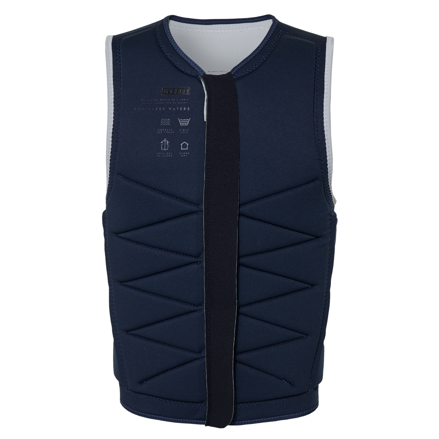 Mystic - Outlaw Impact Vest Fzip Wake - Off White - 2024