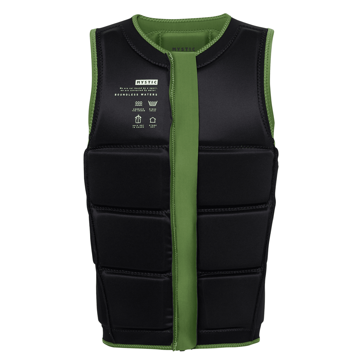 Mystic - Star Impact Vest Fzip Wake - Soft Green - 2025