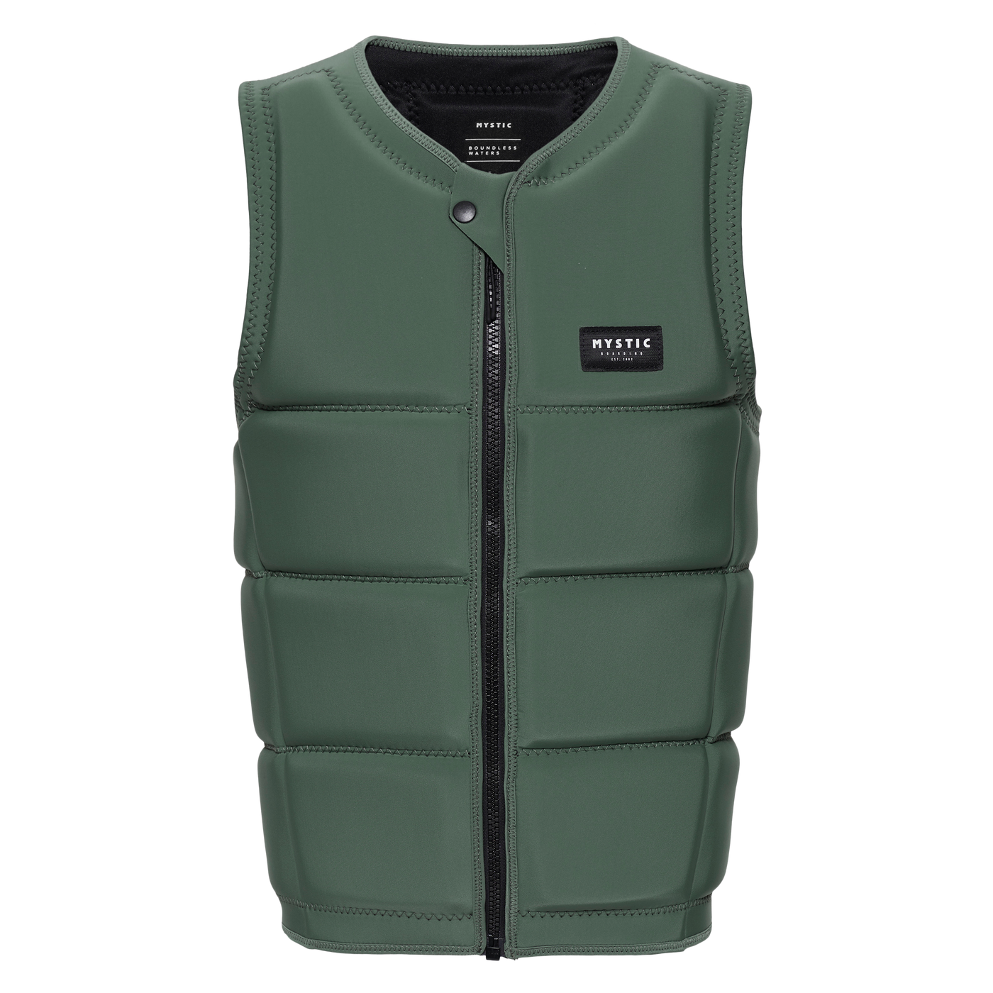 Mystic - Star Impact Vest Fzip Wake - Dark Olive - 2024