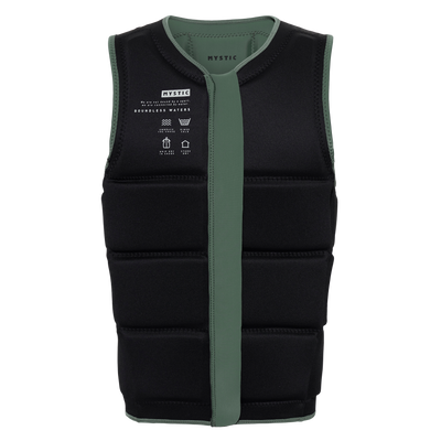 Mystic - Star Impact Vest Fzip Wake - Dark Olive - 2024
