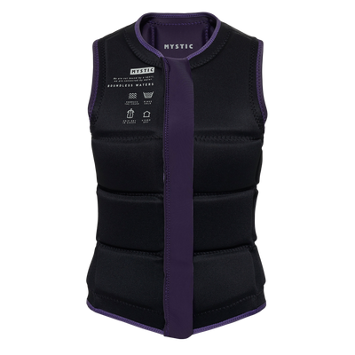 Mystic - Star Impact Vest Fzip Wake Women - Deep Purple - 2024