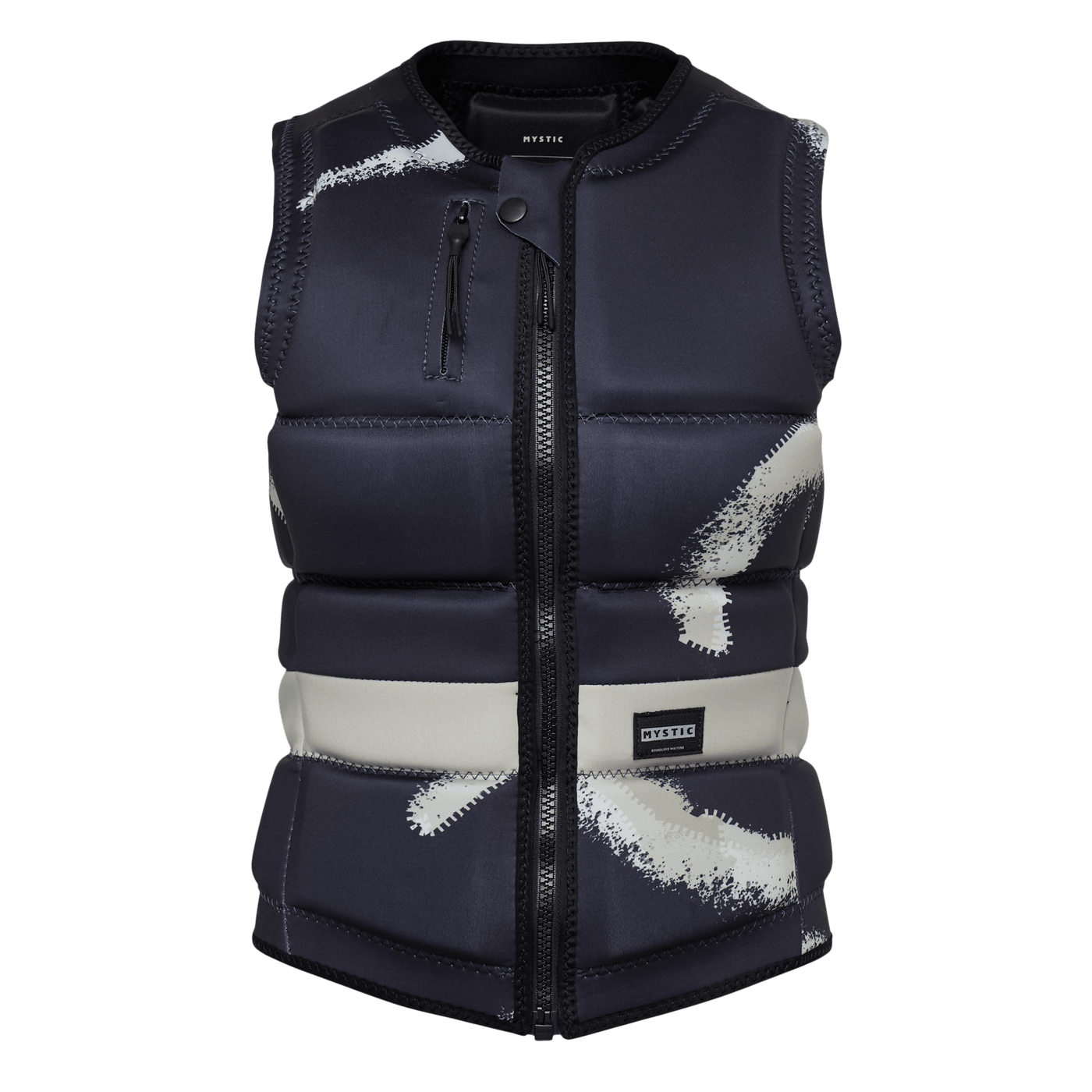 Mystic - Evoke Impact Vest Fzip Wake Women - Black Allover - 2025