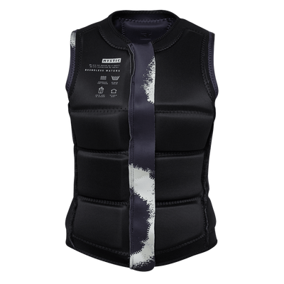 Mystic - Evoke Impact Vest Fzip Wake Women - Black Allover - 2025