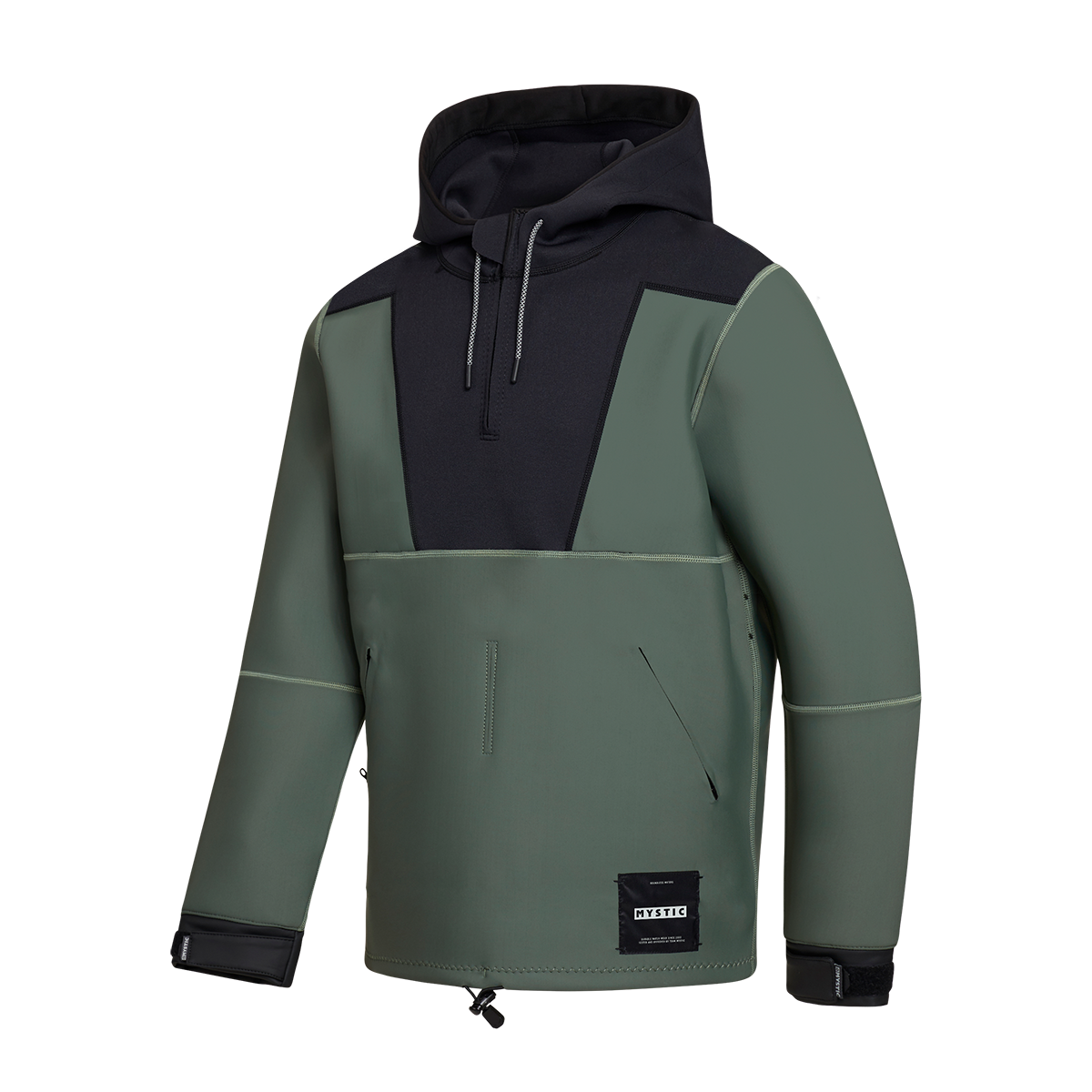 Mystic - Fulmar Neoprene Hoodie 3/2mm - Dark Olive - 2025