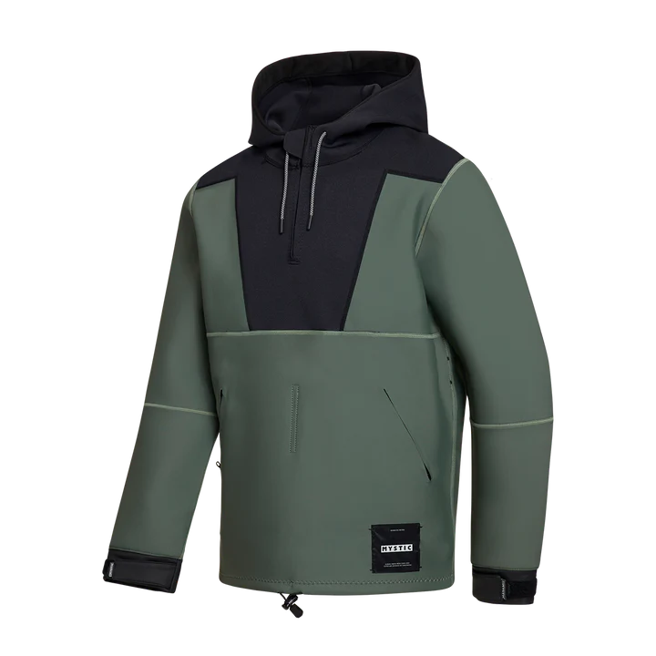 25 - Mystic Fulmar Neoprene Hoodie 3/2mm - Dark Olive - L - Ex Display