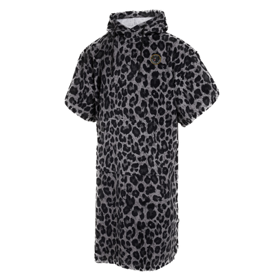 Mystic - Poncho Velours AOP - Black