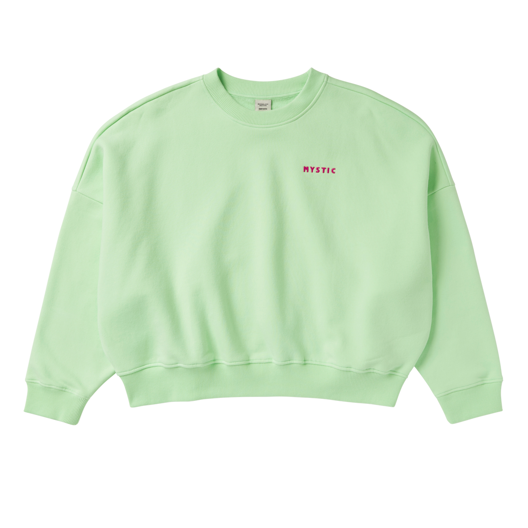 Lime green crew neck sweatshirt sales
