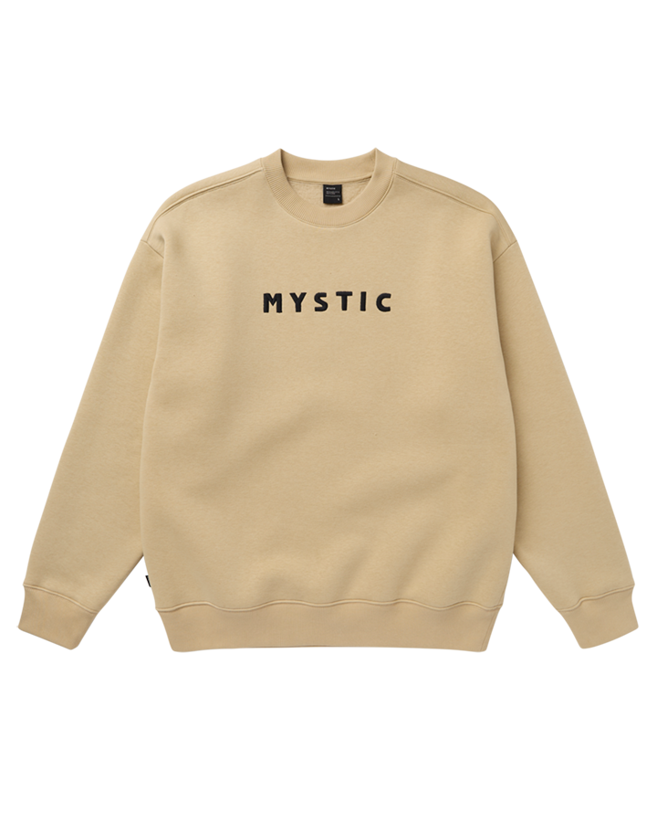 Mystic - Brand Crew Sweat - Pale Khaki - 2026