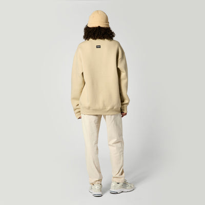 Mystic - Brand Crew Sweat - Pale Khaki - 2026