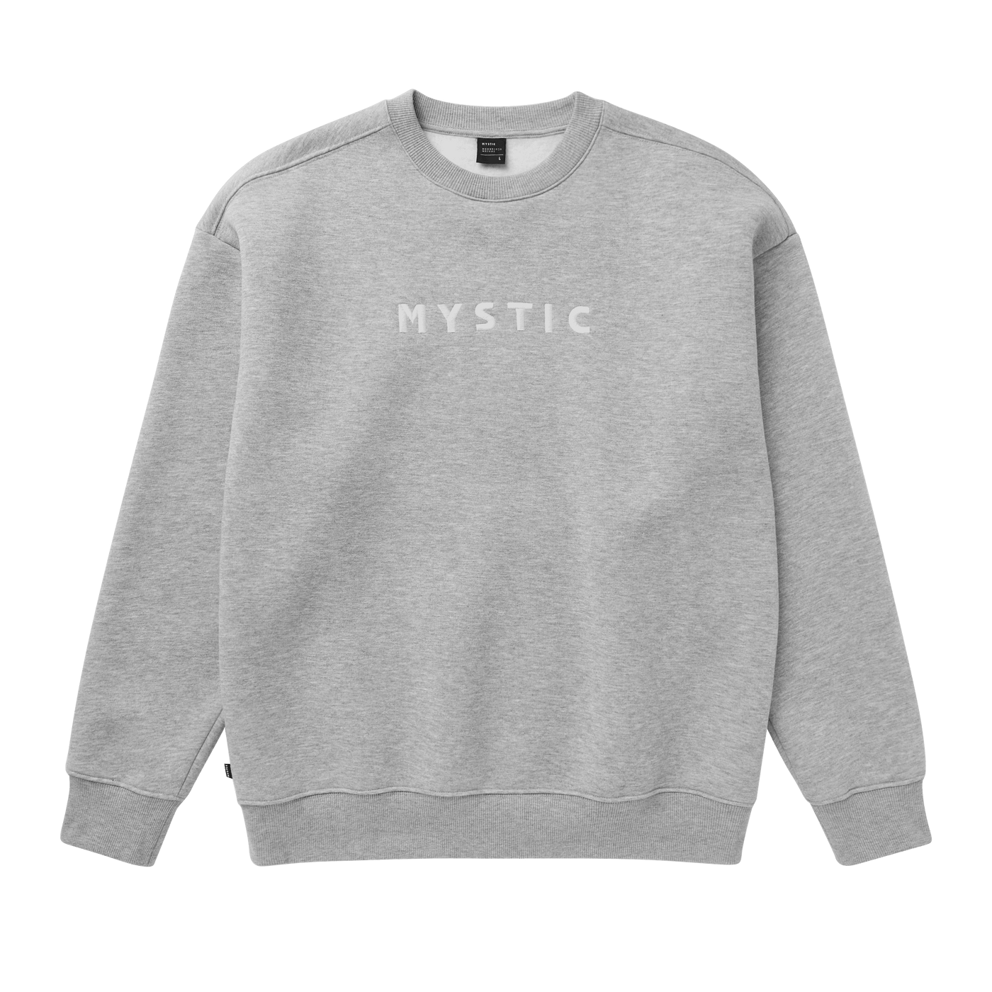 Mystic - Brand Crew Sweat - Light Grey Melee - 2025
