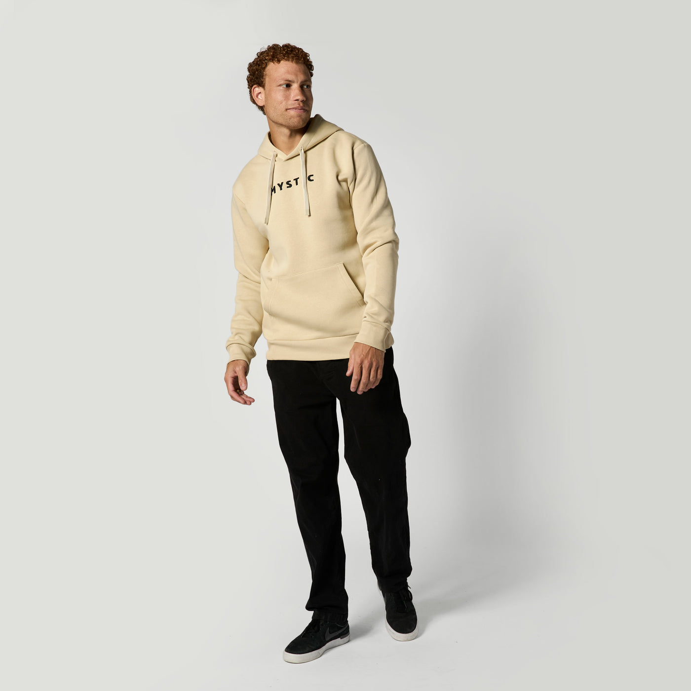 Mystic - Brand Hood Sweat - Pale Khaki - 2026