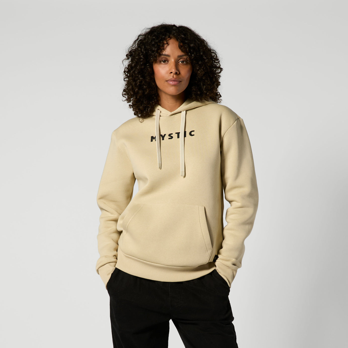 Mystic - Brand Hood Sweat - Pale Khaki - 2026