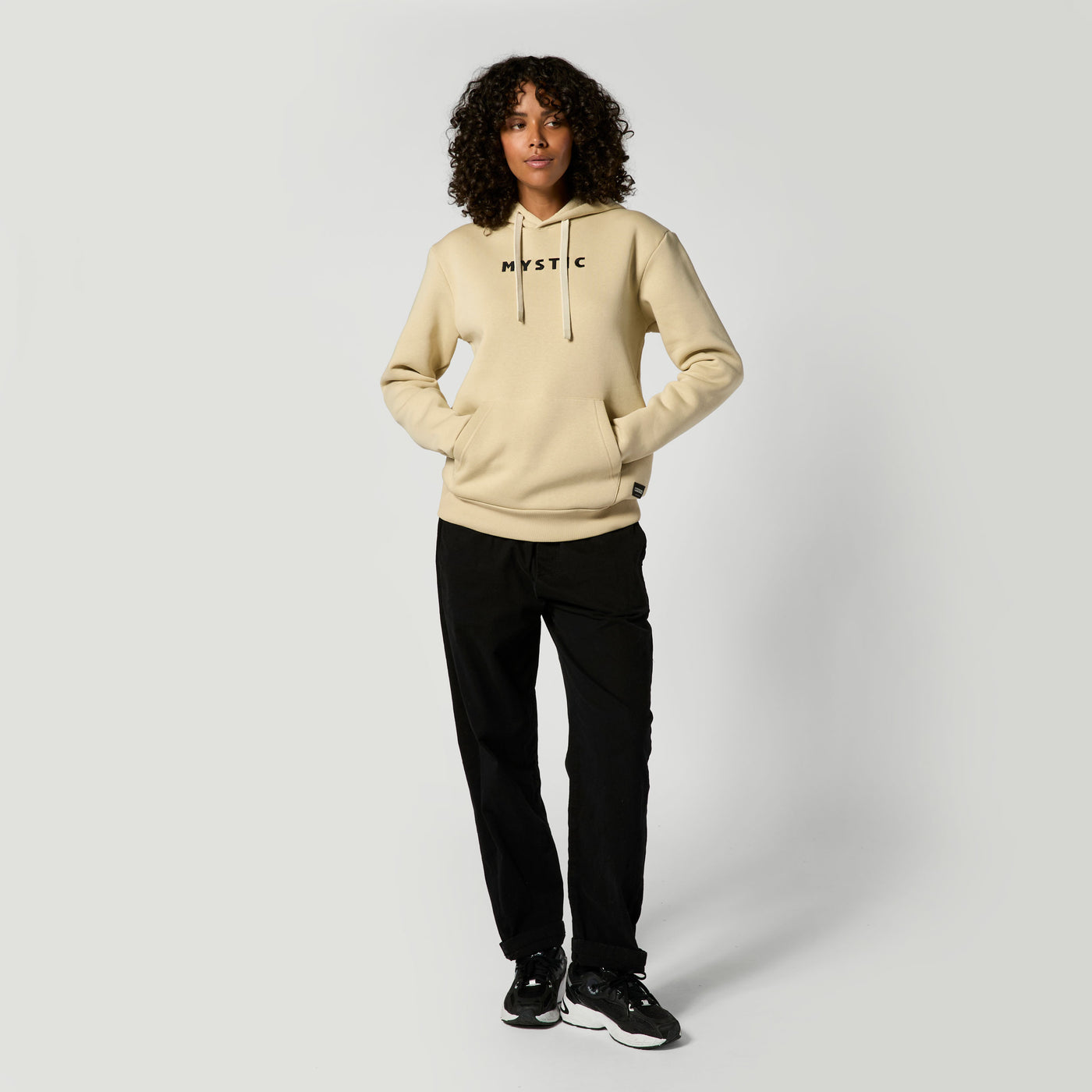 Mystic - Brand Hood Sweat - Pale Khaki - 2026