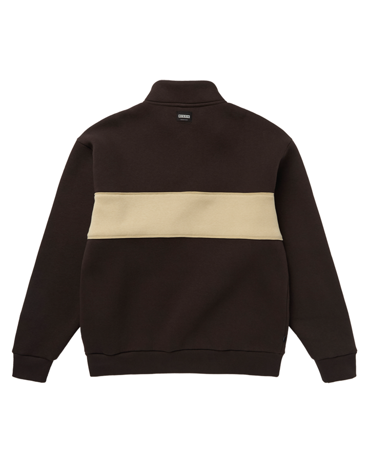 Mystic - Slate Half Zip Sweat - Dark Brown - 2026
