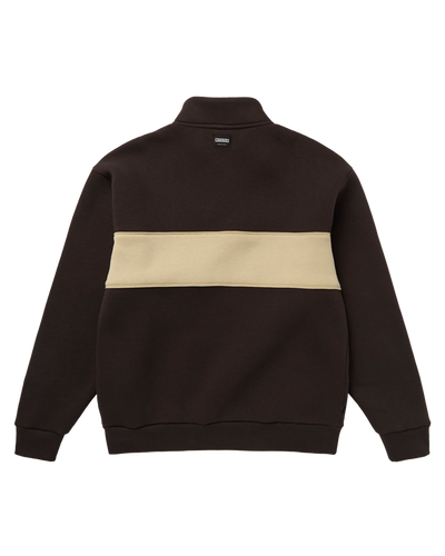 Mystic - Slate Half Zip Sweat - Dark Brown - 2026