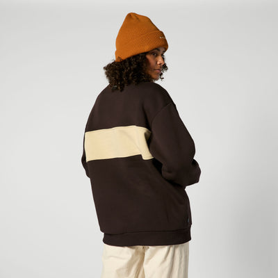 Mystic - Slate Half Zip Sweat - Dark Brown - 2026