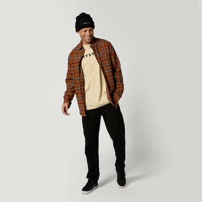 Mystic - The Check Shirt - Golden Brown - 2026