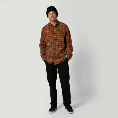 Mystic - The Check Shirt - Golden Brown - 2026