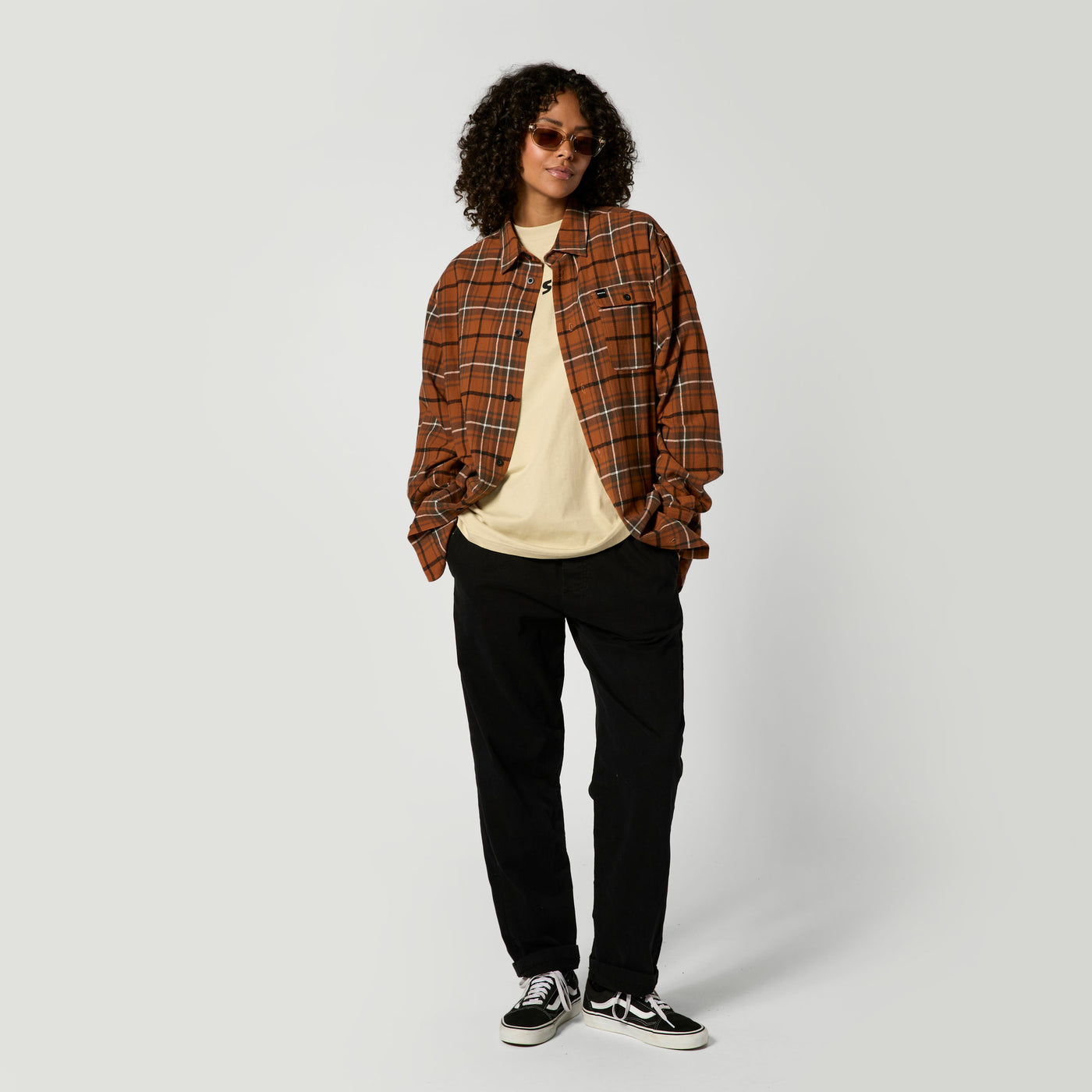 Mystic - The Check Shirt - Golden Brown - 2026