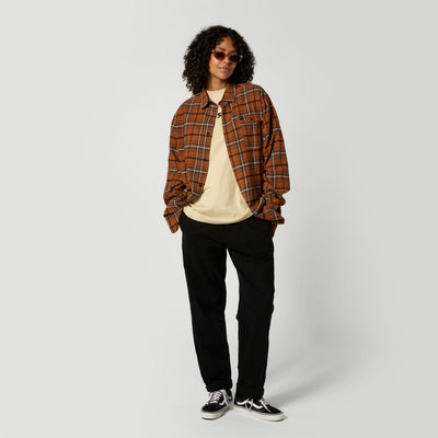 Mystic - The Check Shirt - Golden Brown - 2026