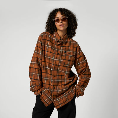 Mystic - The Check Shirt - Golden Brown - 2026