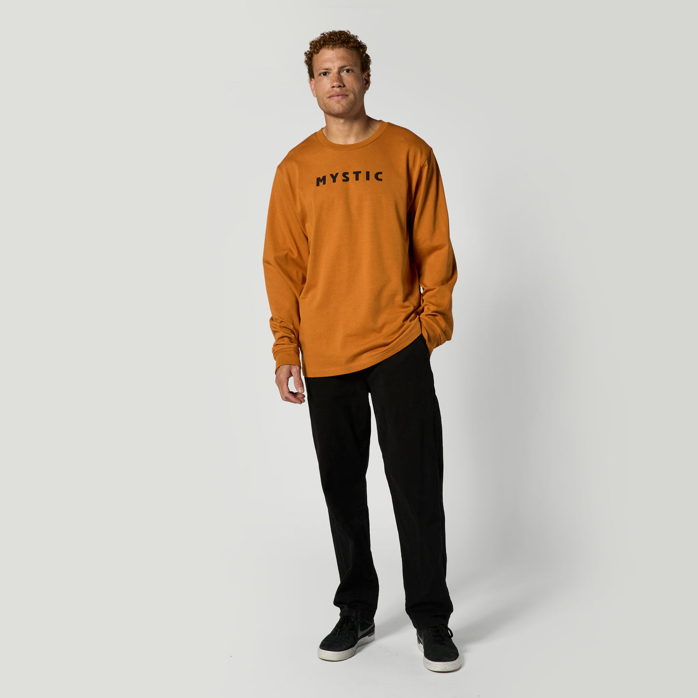 Mystic - Brand L/S Tee - Golden Brown - 2026