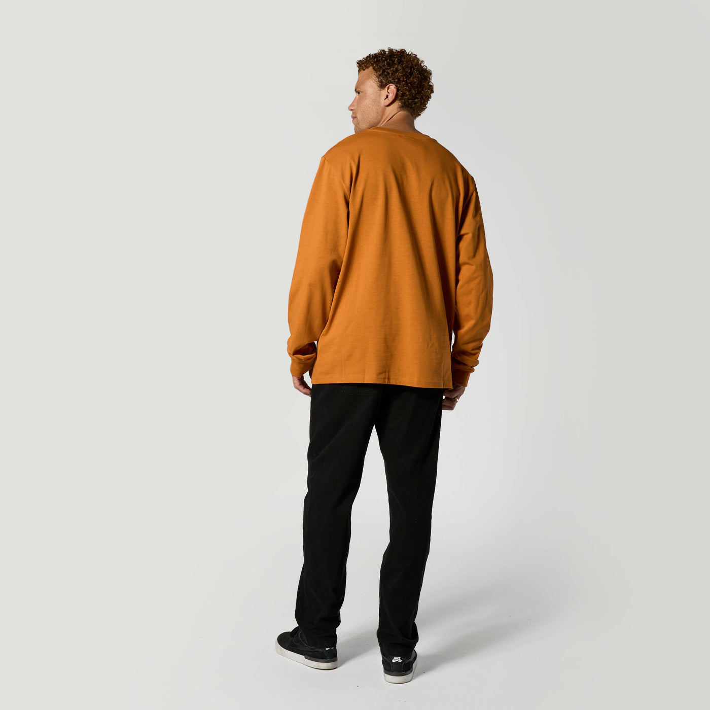 Mystic - Brand L/S Tee - Golden Brown - 2026