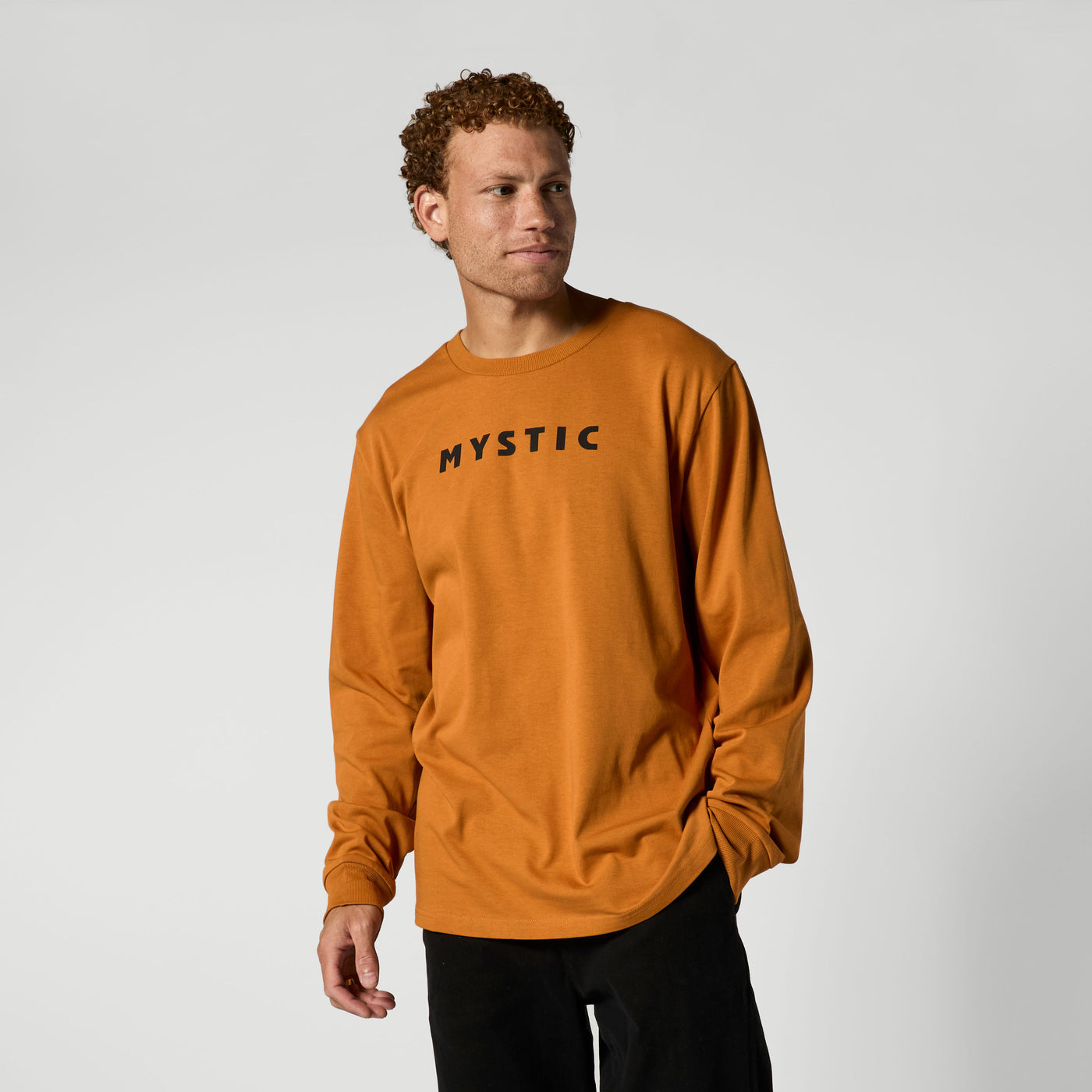Mystic - Brand L/S Tee - Golden Brown - 2026