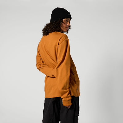 Mystic - Brand L/S Tee - Golden Brown - 2026