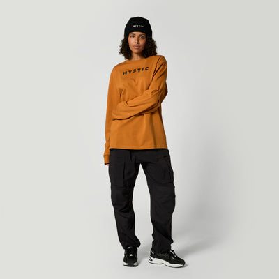 Mystic - Brand L/S Tee - Golden Brown - 2026