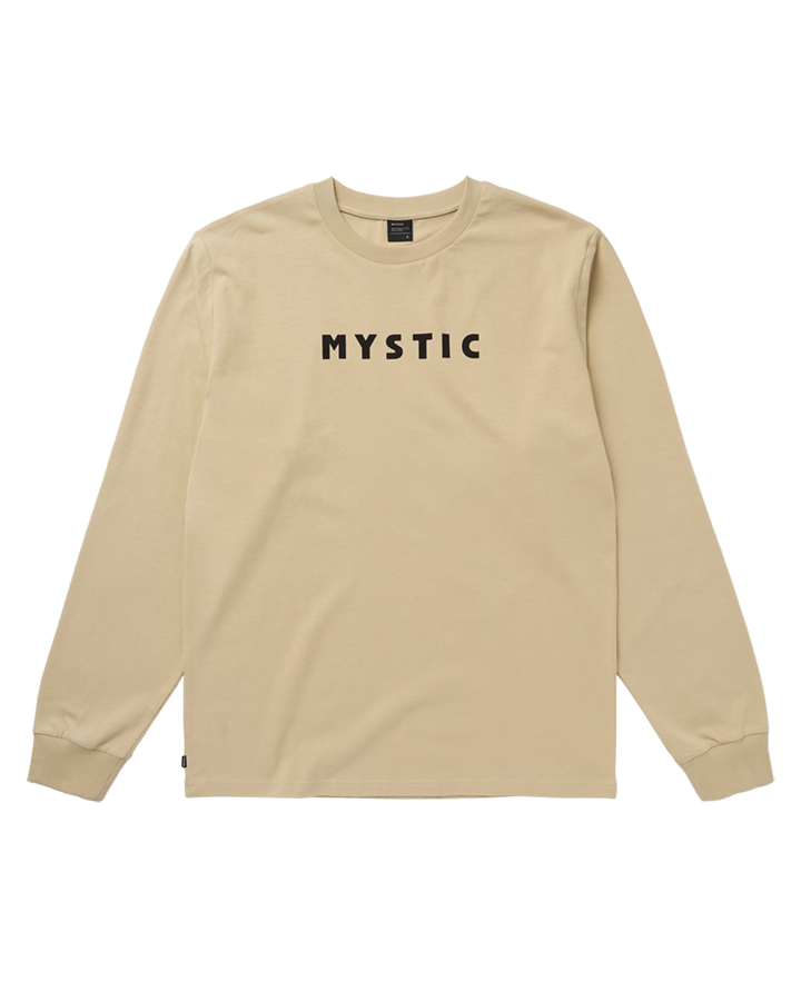 Mystic - Brand L/S Tee - Pale Khaki - 2026