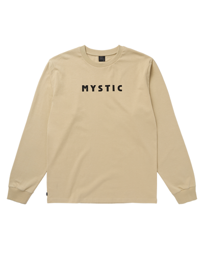 Mystic - Brand L/S Tee - Pale Khaki - 2026