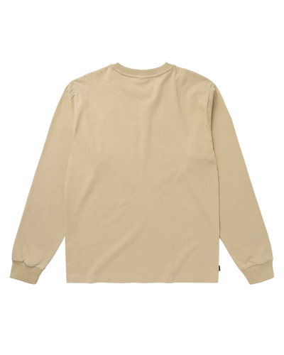 Mystic - Brand L/S Tee - Pale Khaki - 2026